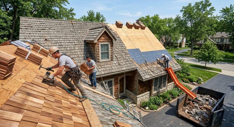 Wood Shingle Roof Replacement