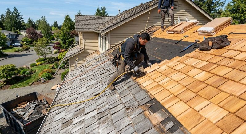 Cedar Roof Replacement in Essex Junction, VT
