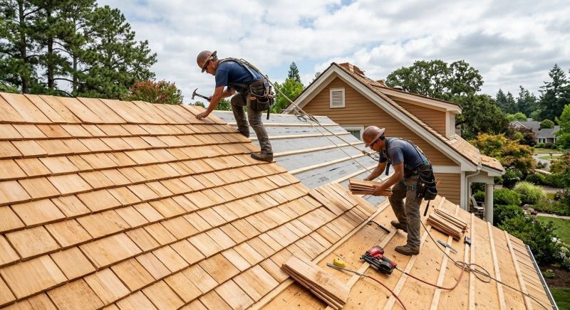 Cedar Roof Installation in Burlington, VT
