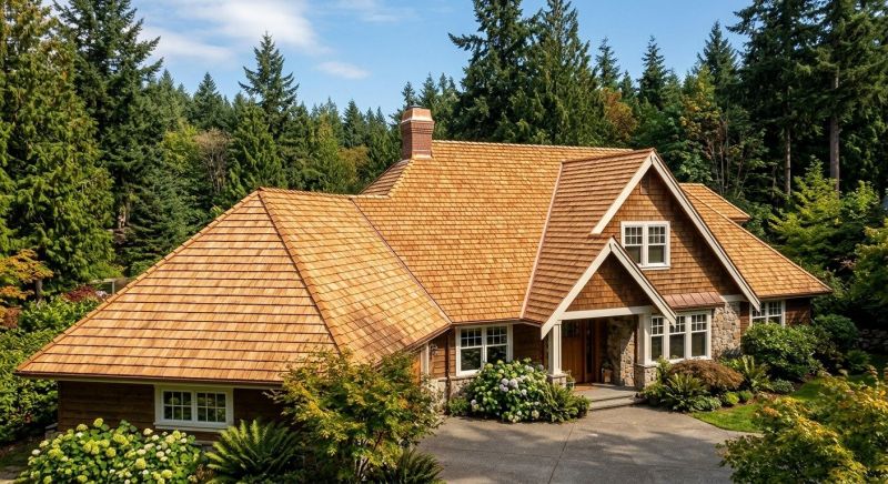 Cedar Roof Installation in Enosburg Falls, VT
