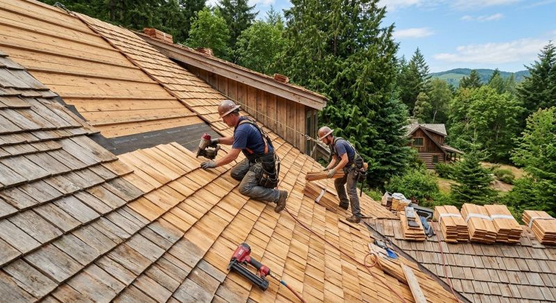 Cedar Roof Installation in Essex Junction, VT