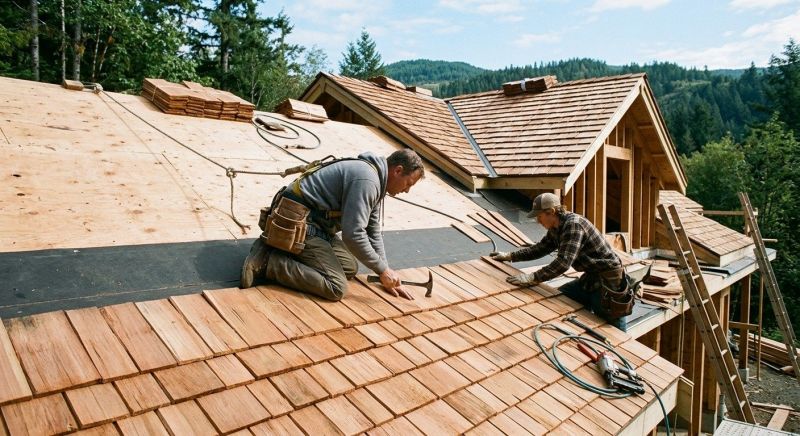 Cedar Roof Installation in Franklin County, VT