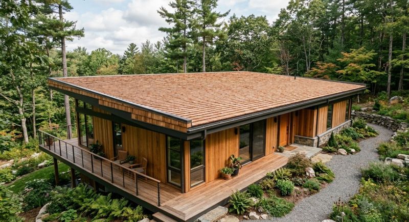 Cedar Shake Roof Construction in Franklin, VT