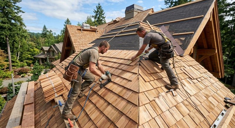 Cedar Shake Roof Construction in South Burlington, VT