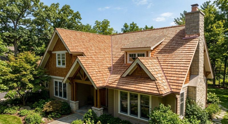 Cedar Shake Roof Construction in Swanton, VT