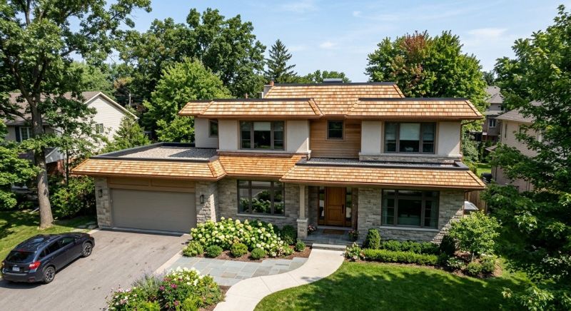 Cedar Shake Roof Construction in Swanton, VT