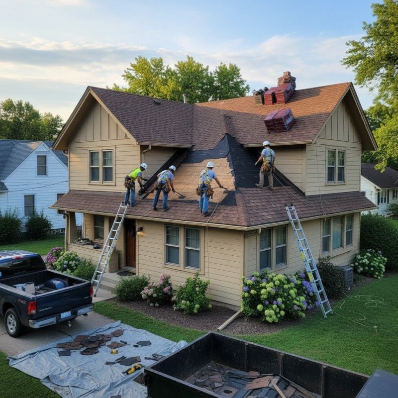 Damaged Roof Replacement in Cambridge, VT