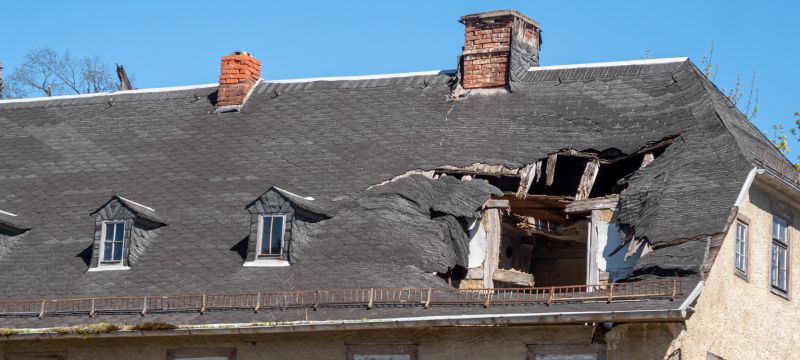 Damaged Roof Replacement in Colchester, VT