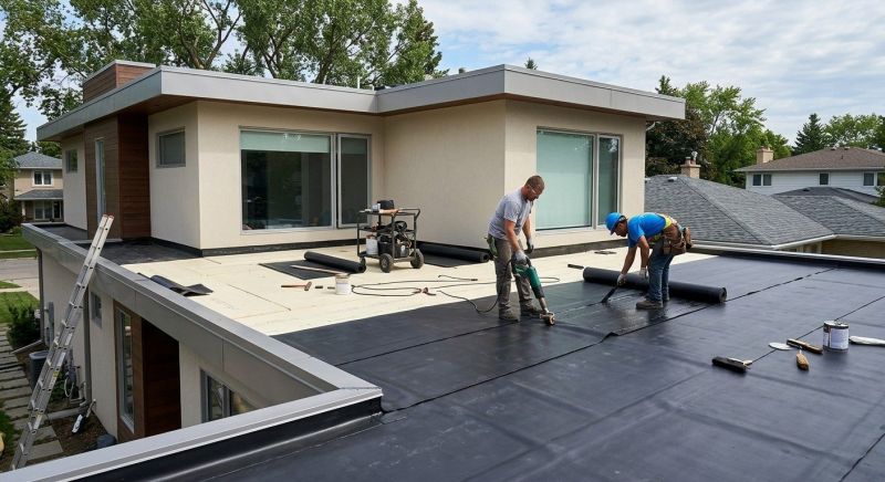 Flat Roof Installation in Enosburg Falls, VT
