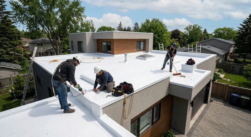 Flat Roof Installation in Montgomery Center, VT