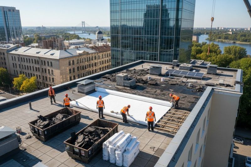 Flat Roof Replacement in Burlington, VT