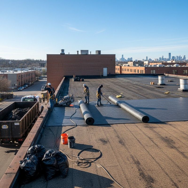 Flat Roof Replacement in Swanton, VT