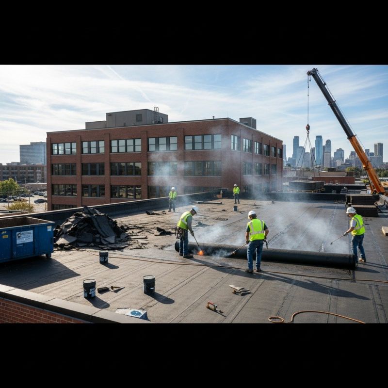 Single Ply Roof Replacement in Saint Albans, VT