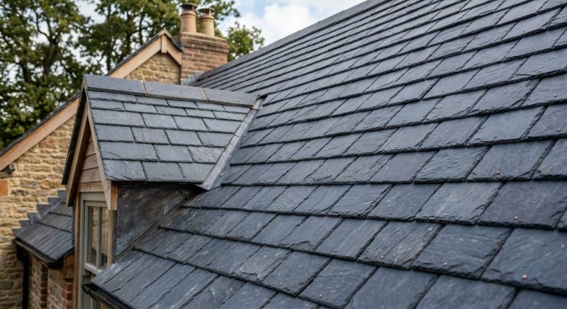 Slate Roof Construction in Milton, VT