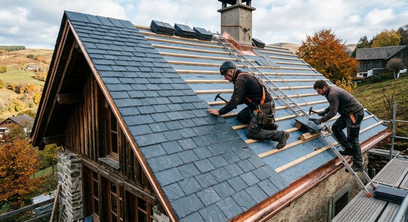 Slate Roof Installation in Grand Isle, VT