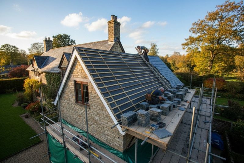 Slate Roof Replacement in Grand Isle, VT