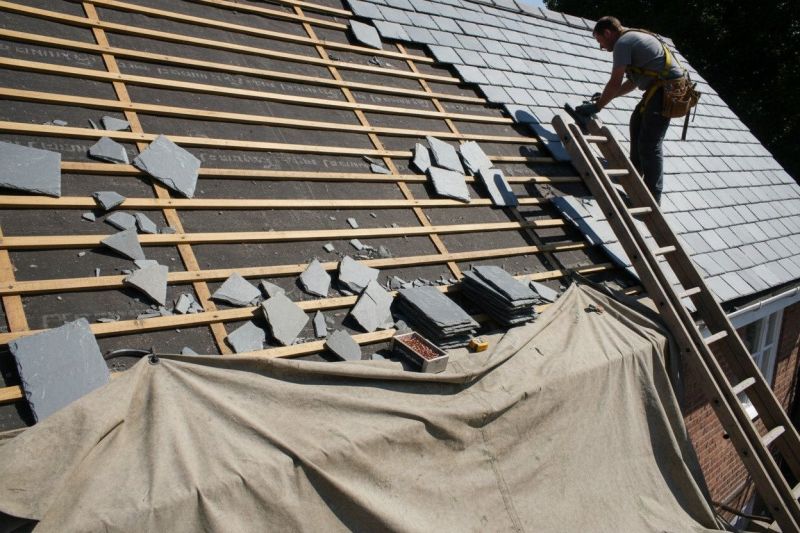Slate Roof Replacement in Jeffersonville, VT