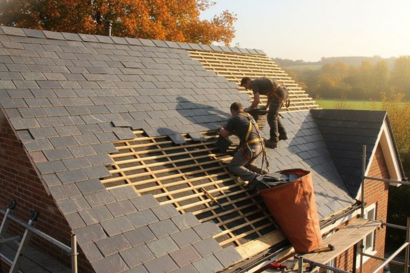 Slate Roof Replacement in Montgomery Center, VT