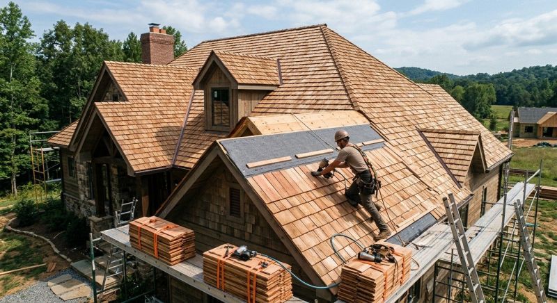 Wood Roofing Installation in Franklin, VT