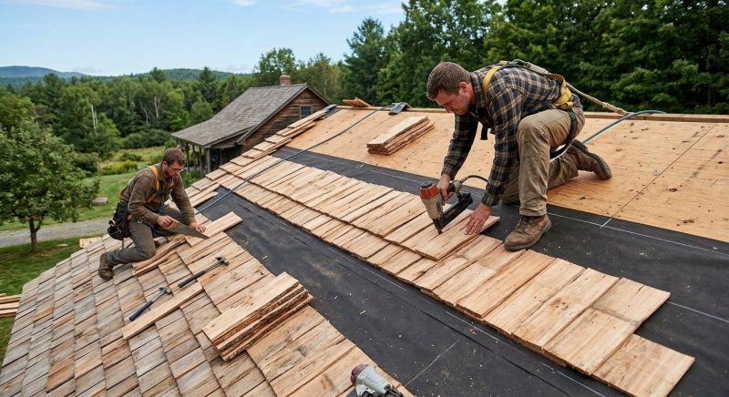 Wood Roofing Installation in Saint Albans, VT