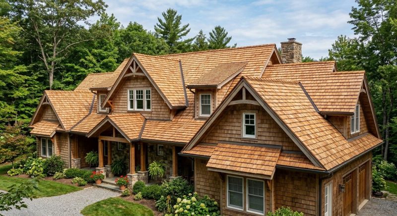 Wood Roofing Installation in South Burlington, VT